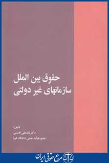 کتاب حقوق بین الملل سازمان های غیردولتی